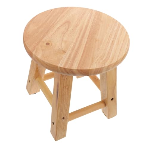 BESPORTBLE Massivholzbankhocker Verstellbarer Hocker Mini Tritthocker Vorne Leitern Drehbarer Frisiertischstuhl Trittleiter Kinderküchenhocker Klavierhocker Für Draußen Barhocker von BESPORTBLE