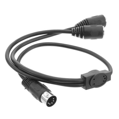 BESPORTBLE Midi Pin Splitter Kabel Din Stecker zu Din Buchsen Flexibles Audio Adapterkabel für Midi Keyboard und Gitarre Langlebig und Signalstark von BESPORTBLE