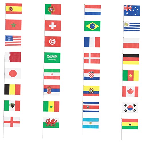 BESPORTBLE Mini Handgehaltene Flaggen Hand Kleine Nationalflaggenbanner auf Stick 32 Länder International World Stick Flaggen für Paraden Sportveranstaltungen Festivalfeierlichkeiten BESPORTBLE Mini Handgehaltene Flaggen Hand Kleine Nationalflaggenbanner auf Stick 32 Länder International World Stick Flaggen für Paraden Sportveranstaltungen Festivalfeierlichkeiten von BESPORTBLE