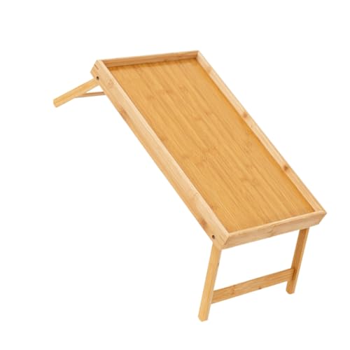 BESPORTBLE Mini Klapptisch Aus Bambus Notebook Schreibtisch Laptop Schoß Computer Hub Laptops Tragbare Laptop Unterlage Laptop Ständer Schoßtisch Fürs Bett Tablet Halter Bett von BESPORTBLE