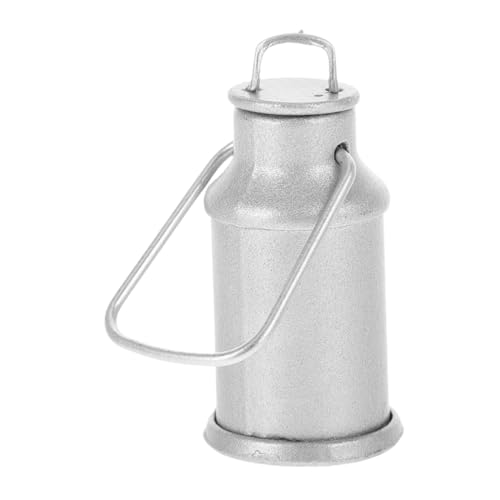 BESPORTBLE Mini-Milchkännchen Mini-Foto-Requisite Puppenhausmöbel Küchenzubehör vortäuschen Miniaturmodell Einer Kaffeekanne Mini-Haus-Küchenstütze Mini-Milchkanne aus Metall Legierung Silber von BESPORTBLE