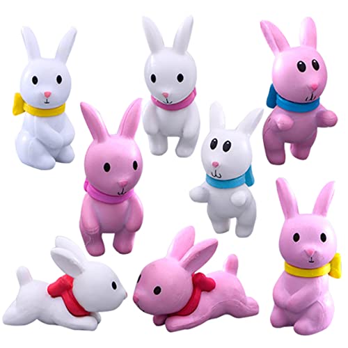BESPORTBLE Miniatur Hasenfiguren Dekorative Kaninchen Ornamente Für Blumentöpfe Und Miniaturlandschaften Süße Hasen Dekoration von BESPORTBLE