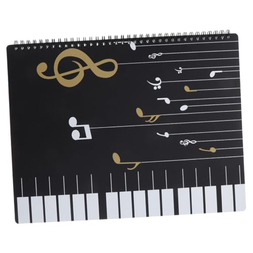 BESPORTBLE Notenmappe Seiten Musikordner aus Transparentem PP Material Praktischer Ordner für Musiker Band und Musiklehrer Langlebig Komfortabler Griff Vielseitig Einsetzbar für Notenblätter von BESPORTBLE