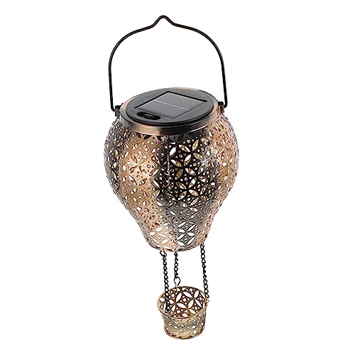BESPORTBLE Outdoor Solar Licht Landschaft Dekorative Eisen Kunst Hohl Projektion Solar Ballon Lampe von BESPORTBLE