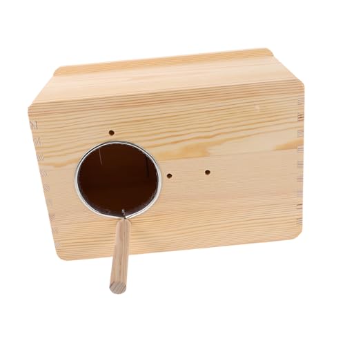 BESPORTBLE Papageien Zuchtbox Papagei Vogelnest Nestbett für Papageien Brutnest für Nymphensittiche Brutnest für Sittiche Vögel brüten im Holznest Nisthaus für Sittiche hölzern von BESPORTBLE