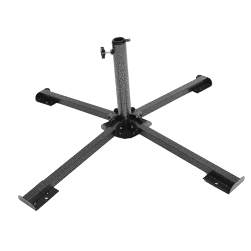 BESPORTBLE Parasol Stand Großer Stabiler und Tragbarer Vierbeiniger Sonnenschirmständer für Garten Strand und Camping Robustem Eisen Gefertigt für Werbe und Hochzeitszelte von BESPORTBLE