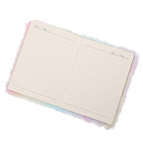 BESPORTBLE Plüsch Notizbuch Mini Sanft Softcover Kreatives Tagebuch für Frauen Mädchen Handschmeichelnd von BESPORTBLE