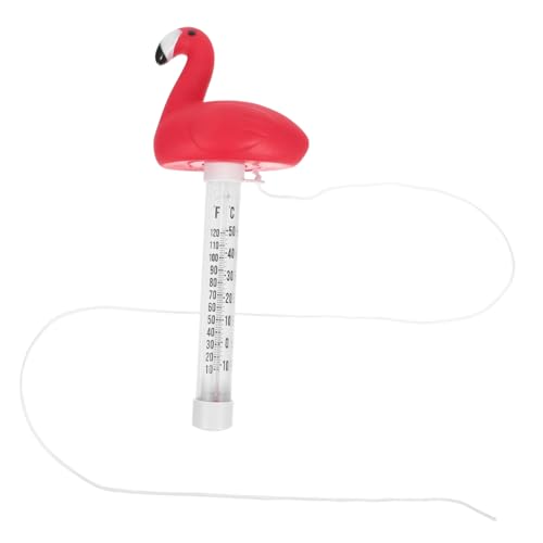 BESPORTBLE Pool Schwimmthermometer Schwimmendes Wasserthermometer Poolthermometer Lustiges Flamingo Thermometer Schwimmendes Flamingo Poolthermometer Für Den Außenbereich von BESPORTBLE