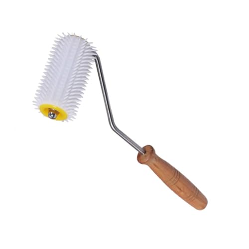 BESPORTBLE Propolis Sammler mit Holzgriff Bienenzucht Werkzeug mit Abnehmbarem Roller Honigentdeckelungs Nadel für Einfache Schonende und Effektives Propolis Sammeln von BESPORTBLE