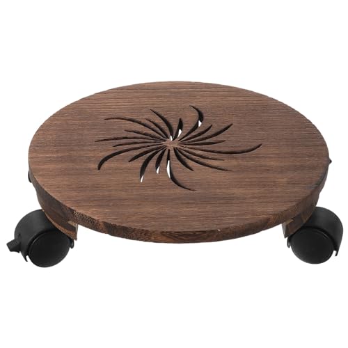 BESPORTBLE Robuster Pflanzentopf Roller aus Massivem mit Runder Basis Integrierten Universalrollen und Bremsen Stabiler Pflanzenständer für Balkon und Garten Inklusive Auffangschale für BESPORTBLE Robuster Pflanzentopf Roller aus Massivem mit Runder Basis Integrierten Universalrollen und Bremsen Stabiler Pflanzenständer für Balkon und Garten Inklusive Auffangschale für von BESPORTBLE