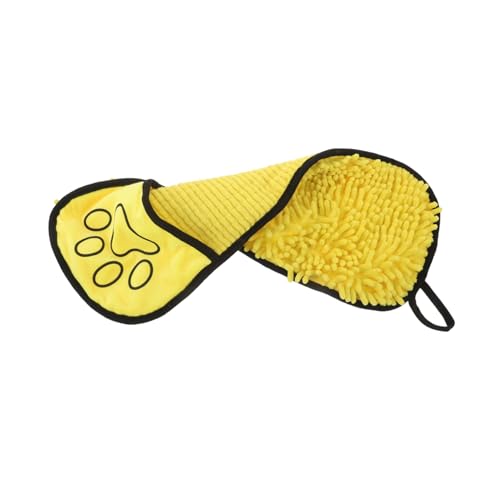 BESPORTBLE Saugfähiges Chenille Haustier Handtuch mit Handtaschen Schnelltrocknendes Mikrofaser Welpen und Katzenbadetuch für Kleine Mittlere Große Hunde und Katzen Leicht Kompakt Gelb BESPORTBLE Saugfähiges Chenille Haustier Handtuch mit Handtaschen Schnelltrocknendes Mikrofaser Welpen und Katzenbadetuch für Kleine Mittlere Große Hunde und Katzen Leicht Kompakt Gelb von BESPORTBLE