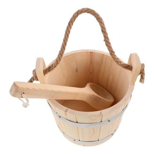 BESPORTBLE Sauna Holzeimer mit Schöpfkelle Hitzebeständig Traditionell mit Praktischem Griff für Dampfbad und Spa zur Entspannung zu Hause und Professionell BESPORTBLE Sauna Holzeimer mit Schöpfkelle Hitzebeständig Traditionell mit Praktischem Griff für Dampfbad und Spa zur Entspannung zu Hause und Professionell von BESPORTBLE
