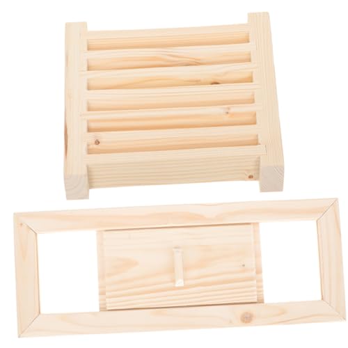 BESPORTBLE Saunazubehör lüftungsgitter mit Lamellen für Sauna Dampfbad Langlebiges Massivholz Ventilationspaneel für Luftzirkulation Robust und Verschleißfest von BESPORTBLE