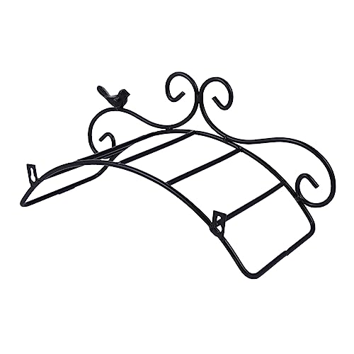 BESPORTBLE Schlauch Schmiedeeisenrahmen Zaundekorationen im Freien Standhalter gartenschlauch wandhalterung gartenschlauch Halterung kleiderständer Schlauchwandhalterung zur Wandmontage von BESPORTBLE