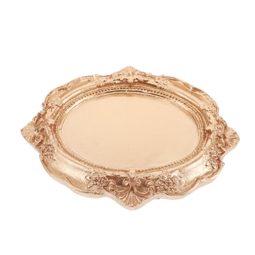 BESPORTBLE Vintage Resin Schmuckschale Antike Dekorative Platte Für Schmuck Und Kerzen Praktischer Organizer Für Nachttisch Und Schminktisch Deko Für Zuhause von BESPORTBLE