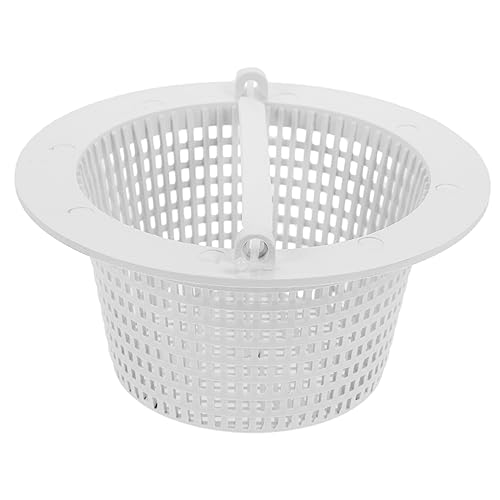 BESPORTBLE Schwimmbadreiniger Filterkorb Poolkorb Klappe Vakuumwäscher Skimmer Schmutz Teich Solar Deckel Ball Rohr Streu Klärer Pool Filterkorb Springbrunnen Sitz Hellgrau Kunststoff von BESPORTBLE