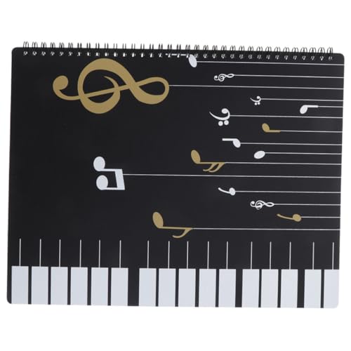 BESPORTBLE Seitiger Notenmappe Klarsichthüllen Ordner aus Robustem PP Transparenter Musikordner für Musiker Praktische Dokumentenmappe zum Organisieren von Klavier Bandnoten von BESPORTBLE