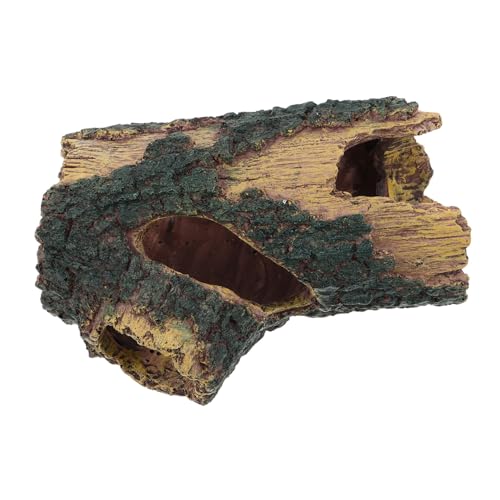 BESPORTBLE Simulierter Baumhöhlenschutz Axolotl Tank Versteck Reptilienklettern Ornament Hohlprotokollschmuck hohler Baumstamm Reptilienbaumblesen Aquarienversteck Höhle Harz Dunkelgrün BESPORTBLE Simulierter Baumhöhlenschutz Axolotl Tank Versteck Reptilienklettern Ornament Hohlprotokollschmuck hohler Baumstamm Reptilienbaumblesen Aquarienversteck Höhle Harz Dunkelgrün von BESPORTBLE
