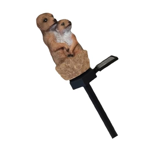 BESPORTBLE Solarbetriebene Gartensteckerlampe Cartoon Tiermotiv Außenbeleuchtung Für Garten Rasen Und Terrasse Dekorative Solarleuchte Für Stilvolle Gartengestaltung von BESPORTBLE