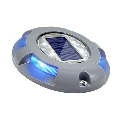BESPORTBLE Solar LED Bodenleuchte Aluminiumlegierung Wasserdichtes Einfahrtlicht Für Garten Deck Zufälliger Lichtfarbe von BESPORTBLE