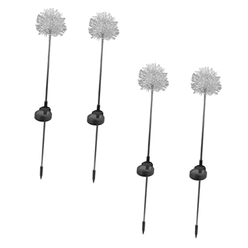BESPORTBLE Solar- -löwenzahn-bodenlampen – 4er-pack Einfach Zu Installierende Lichter Für Garten Hof Und Einfahrt von BESPORTBLE