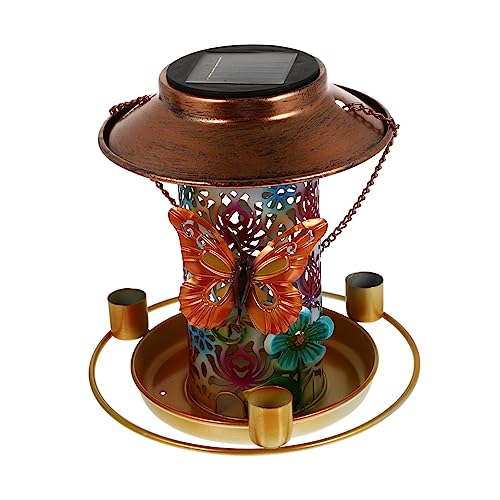 BESPORTBLE Solar-vogelhäuschen Leuchtturm Vogelhäuschen Solarlicht Im Freien Wasserspender Für Vögel Hängender Futterautomat Solarbetriebene Gartenleuchte Eisen Lieferungen Vogelfutter von BESPORTBLE