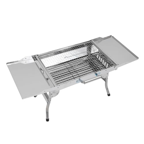 BESPORTBLE Stabiler Faltbarer Edelstahl Grill Multifunktionaler Outdoor Barbecue Grill Praktisch Leicht Langlebig Einfach zu Reinigen für Camping und Picknick von BESPORTBLE