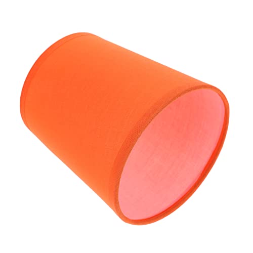 BESPORTBLE Stoff Lampenschirm Stofflampenschirm Tischlampenschirm Stehlampe Lampe Stoffschirm Ersatzlampenschirme für Pendelleuchte Wandlampe Tischlampe Deckenleuchte Lampenabdeckung Orange von BESPORTBLE