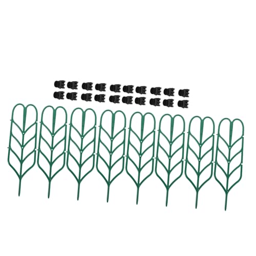 BESPORTBLE Teiliges Pflanzenstützen Kunststoff-klammern Garten-rankgitter für Kletterpflanzen Tomaten Weinrebenstütze Orchideen Gemüsehalterung Werkzeugfreie Befestigung Fördert Gesundes von BESPORTBLE
