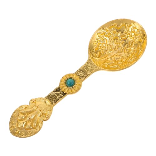 BESPORTBLE Einzigartiges Ästhetisches Löffelset Runder Goldener Teelöffel Metalllöffel Mehrzwecklöffel für Möbel und Camping BESPORTBLE Einzigartiges Ästhetisches Löffelset Runder Goldener Teelöffel Metalllöffel Mehrzwecklöffel für Möbel und Camping von BESPORTBLE