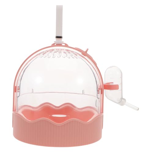 BESPORTBLE Tragbarer Hamsterkäfig mit Wasserflasche Robuster Kleintier Tragekäfig für Zwerghamster und Kleine Haustiere Belüftet Kompakt und Leicht für Reisen Spaziergänge und Outdoor von BESPORTBLE