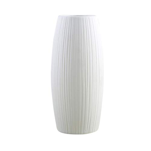 BESPORTBLE Vase Hoch 18cm Weiße Keramikvase Moderne Keramik Vase Nordic Minimalistischen Vase Dekorative Vase Tisch Mittelstücke für Home Decor Keramik Blumenvase Große Keramikvase von BESPORTBLE