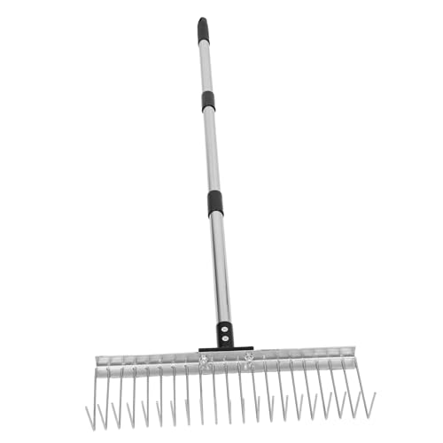 BESPORTBLE Verstellbarer Abnehmbarer Gartenrechen Zähne mit Edelstahlgriff Robuster Gartengerät zum Lockern von Boden Sammeln von Laub Nivellieren von Rasenflächen Vielseitig für Kleine und BESPORTBLE Verstellbarer Abnehmbarer Gartenrechen Zähne mit Edelstahlgriff Robuster Gartengerät zum Lockern von Boden Sammeln von Laub Nivellieren von Rasenflächen Vielseitig für Kleine und von BESPORTBLE