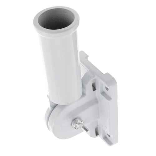 BESPORTBLE Verstellbarer Wandhalter Fahnenmast Halter Aluminiumlegierung Weiß Innenmaß Flaggenmaststütze für Terrasse Balkon Garten Außenbereich von BESPORTBLE