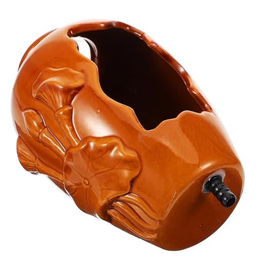 BESPORTBLE Vintage Keramik Wasserzirkulationsbrunnen Für Garten Und Balkon Dekorative Pflanzgefäß Mit Sanftem Wasserfluss Für Kreative Landschaftsgestaltung von BESPORTBLE