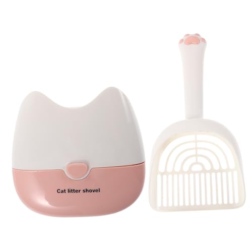 BESPORTBLE Wandhalterung Katzentoiletten Schaufel mit Feinem Sieb Leichter Kunststoff Katzenstreuschaufel mit Abnehmbarem Filter Platzsparend und Einfach zu Reinigen Geeignet für Katzenstreu von BESPORTBLE
