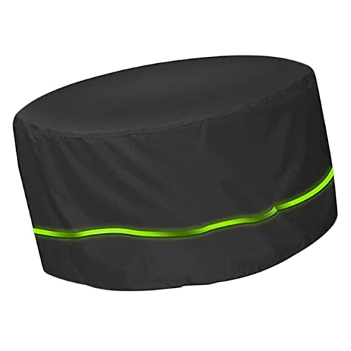 BESPORTBLE Wasserdichte Oxford tischabdeckung UV beständig Gewebeplane Balkon Gartentisch Schutzhaube Rund Passend für Outdoor Gartenmöbel Wetterfeste Abdeckplane von BESPORTBLE