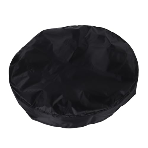 BESPORTBLE Wasserdichter Oxford Stoff Gartentisch Rund Abdeckung UV schutz und Staubschutz Leicht Schutzhaube für Terrassen Gärten Außenmöbel Schwarz von BESPORTBLE