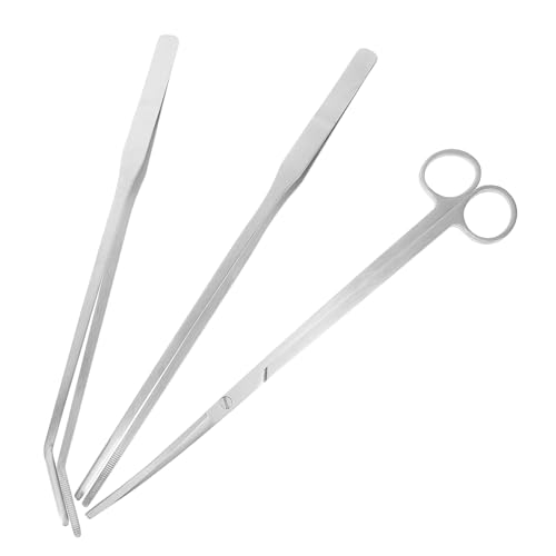 BESPORTBLE Wasserpflanzen Scheren Und Pinzetten Set Algenschaber Gebogen Aquarium Werkzeug Pflanzenpinzette Pflanzenzubehör Aquascaping Pflanzpinzette Silber BESPORTBLE Wasserpflanzen Scheren Und Pinzetten Set Algenschaber Gebogen Aquarium Werkzeug Pflanzenpinzette Pflanzenzubehör Aquascaping Pflanzpinzette Silber von BESPORTBLE