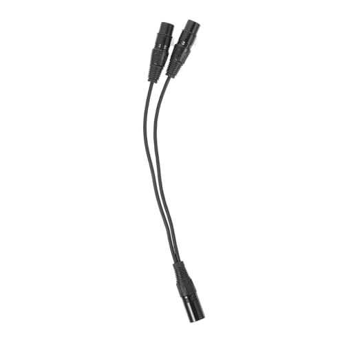 BESPORTBLE Xlr Audio Kabel Splitterkabel Schwarz Symmetrisches Mikrofonkabel mit Stecker und Buchsen Langlebiges Flexibles Audiokabel für Mikrofone Mixer Show Effekte von BESPORTBLE