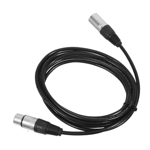 BESPORTBLE Xlr Mikrofonkabel Verlängerungskabel mit Zuverlässigen Steckern für Mischpulte Audioverstärker Bühnenbeleuchtung und Studioaufnahme Kompatibel Schwarz von BESPORTBLE