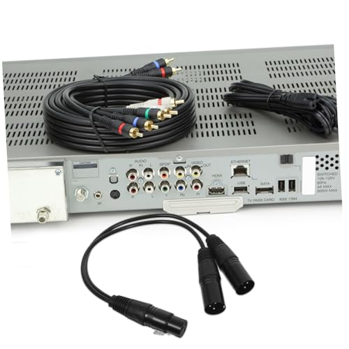 BESPORTBLE Xlr Splitter Kabel Female zu Male Mikrofon Splitter Adapter Balanciertes Audio für Mikrofone Lautsprecher Studio und Mobile Aufnahme BESPORTBLE Xlr Splitter Kabel Female zu Male Mikrofon Splitter Adapter Balanciertes Audio für Mikrofone Lautsprecher Studio und Mobile Aufnahme von BESPORTBLE