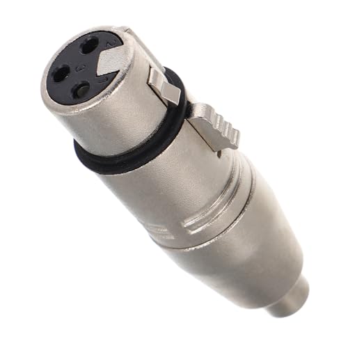 BESPORTBLE Xlr zu Rca Adapter Zinklegierter Weiblicher Audiokoppler für Mikrofone Mixer Recorder Stabile Signalübertragung Langlebig Vielseitig Einsetzbar BESPORTBLE Xlr zu Rca Adapter Zinklegierter Weiblicher Audiokoppler für Mikrofone Mixer Recorder Stabile Signalübertragung Langlebig Vielseitig Einsetzbar von BESPORTBLE