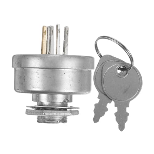 BESPORTBLE Zündanlassschalter Ersatz Starter Switch mit Schlüssel für Rasenmäher Kompatibel Einfache Installation Fest und Zuverlässig BESPORTBLE Zündanlassschalter Ersatz Starter Switch mit Schlüssel für Rasenmäher Kompatibel Einfache Installation Fest und Zuverlässig von BESPORTBLE