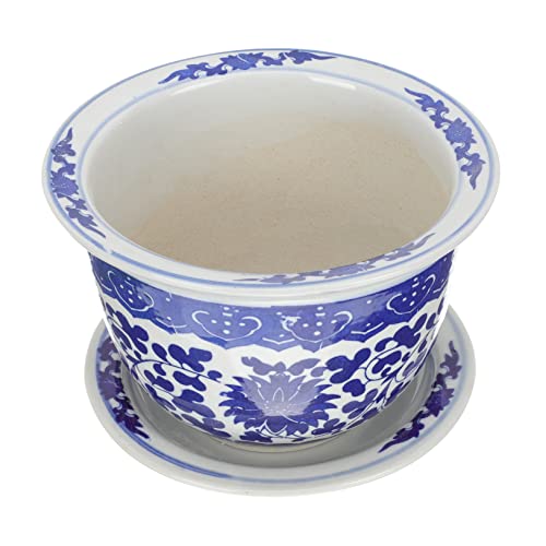 BESPORTBLE Keramik Pflanzgefäß Mit Abflussloch Für Balkon Und Innenräume Dekorativer Blumentopf Für Pflanzen Und Blumen von BESPORTBLE