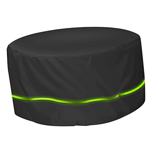 BESPORTBLE wasserdichte Abdeckung Abdeckungen für Gartenmöbel Teppich Nicht Sitz Round Table Cloth wetterschutz Möbelschutz für den täglichen Gebrauch waschbarer Möbelbezug Oxford-Stoff Black von BESPORTBLE