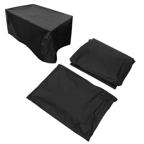 BESPORTBLE wasserdichte Outdoor Möbelabdeckung aus Strapazierfähigem Polyester PVC mit Nylonzugband und Ösen Wetterfeste Schutzhülle für Garten Tisch und Stuhl Schwarz BESPORTBLE wasserdichte Outdoor Möbelabdeckung aus Strapazierfähigem Polyester PVC mit Nylonzugband und Ösen Wetterfeste Schutzhülle für Garten Tisch und Stuhl Schwarz von BESPORTBLE
