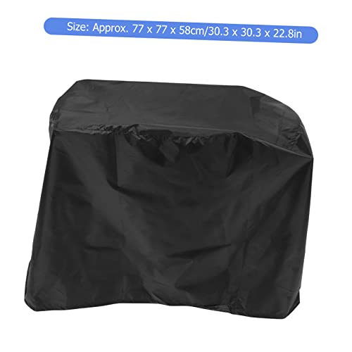 BESPORTBLE wasserdichte Runde Grillabdeckung Strapazierfähiger Polyester Schutz vor Regen und Schmutz Passend für Runde Gas und Elektrogrills Design von BESPORTBLE