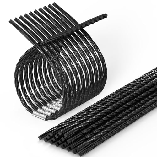 BESPOTCL 30 Stück F016800431 Extra starker Schneidfaden Kompatibel mit Bosch AFS 23-37 Freischneider - Trimmerfaden 3,5 mm x 37 cm Ersatz-Trimmerschnur Rasentrimmer Zubehör von BESPOTCL