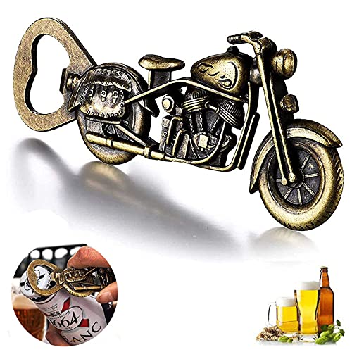 BESSIKON® Motorrad Flaschenöffner,Bier Flaschenöffner,Bronze Vintage Motorräder Bierflaschenöffner,Metall Bieröffner für Bar Party,Geschenke für Männer Öffner,Vatertagsgeschenk Geburtstag für Papa von BESSIKON